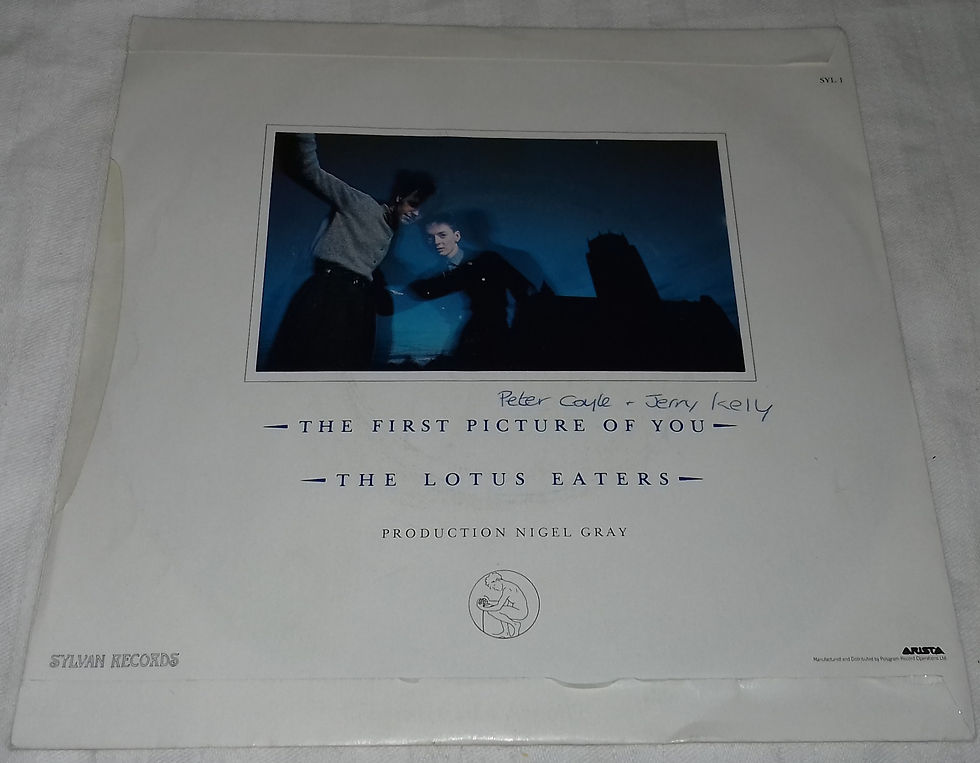 Thumbnail: The Lotus Eaters - The First Picture Of You (7", Single, Blu) (Sylvan Records, A