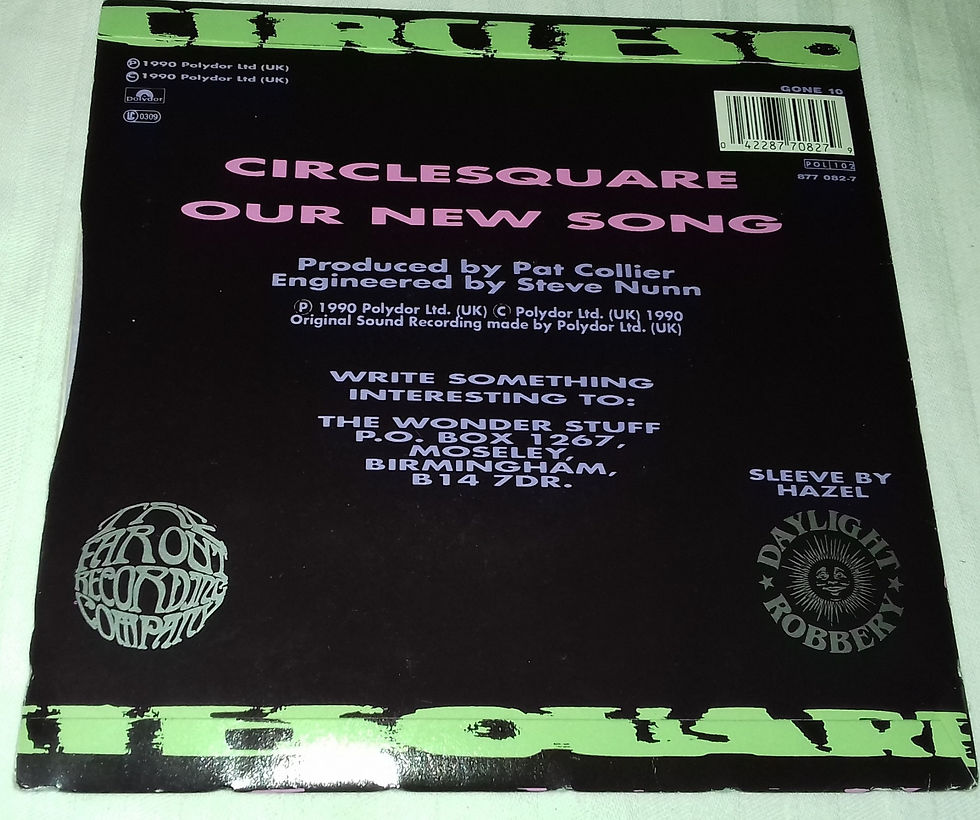 Miniatyrbild: The Wonder Stuff - Circlesquare (7", Single, Pap) (The Far Out Recording Company
