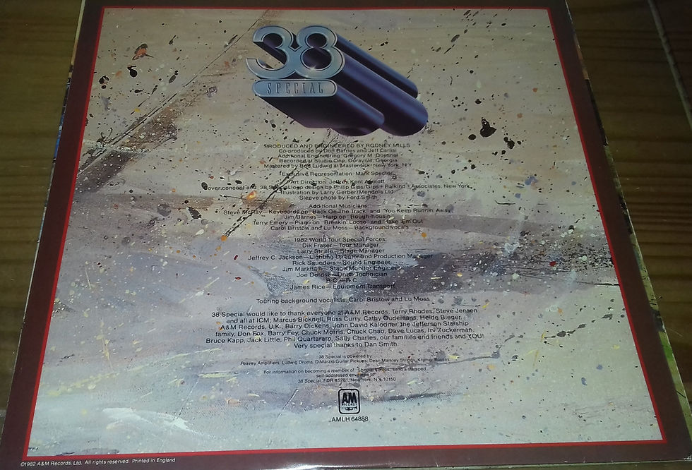 サムネイル： 38 Special  - Special Forces (LP, Album) (A&M Records)
