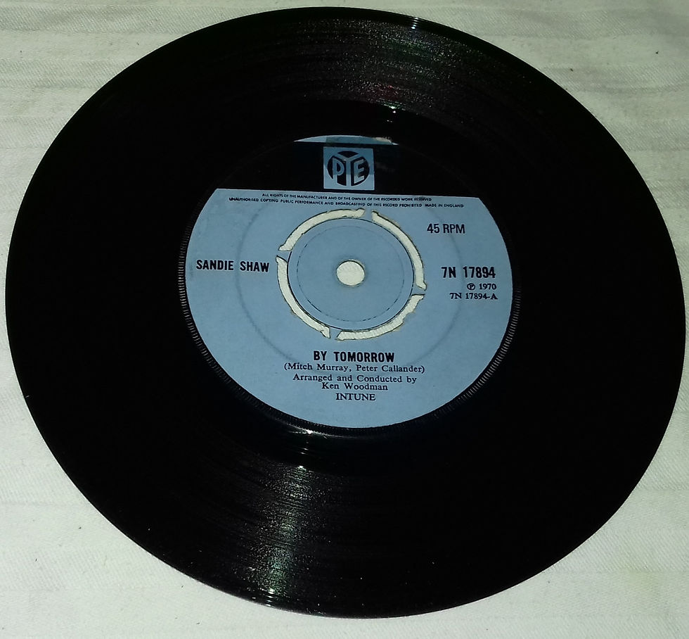 ภาพขนาดย่อ: Sandie Shaw - By Tomorrow (7", Single) (Pye Records)