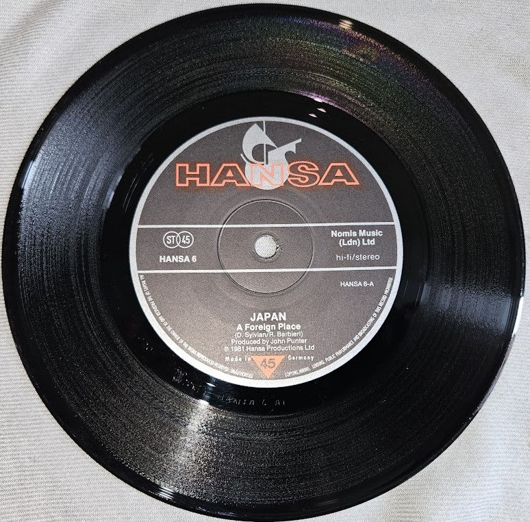 ภาพขนาดย่อ: Japan - Quiet Life (7", Single, M/Print, Son) (Hansa)