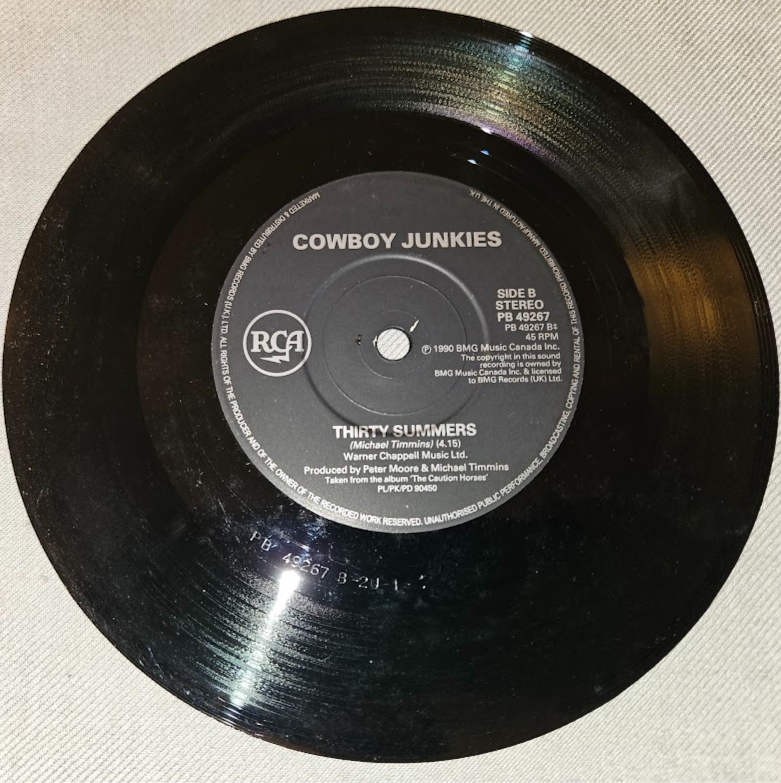 Miniature : Cowboy Junkies - 'Cause Cheap Is How I Feel (7", Single) (RCA, BMG Music)