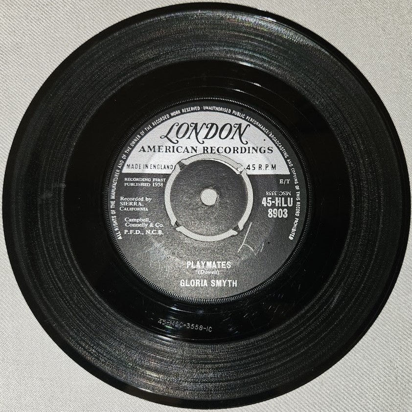 Gloria Smyth - Playmates / Don't Take Your Love From Me (7") (London American Re