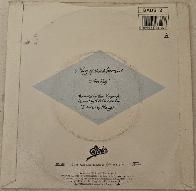 サムネイル： Midnight  - King Of The Mountain (7", Single) (Epic)