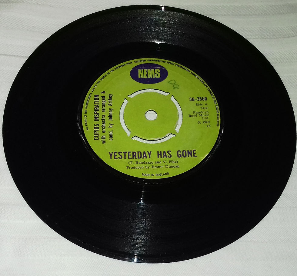ภาพขนาดย่อ: Cupids Inspiration* - Yesterday Has Gone (7", Single, 4-p) (NEMS)