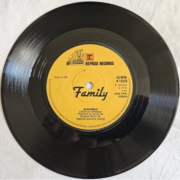 Miniature : Family - My Friend The Sun / Burlesque (7", Single) (Reprise Records)