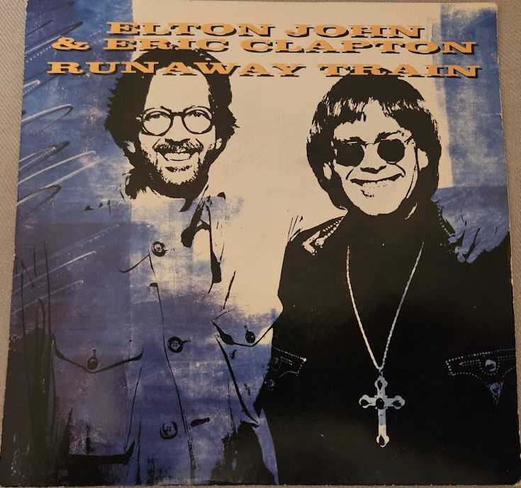 Elton John & Eric Clapton - Runaway Train (7", Single, M/Print, Pap) (The Rocket