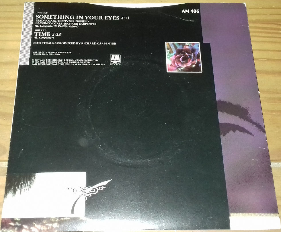 ภาพขนาดย่อ: Richard Carpenter And Dusty Springfield - Something In Your Eyes (7", Single) (