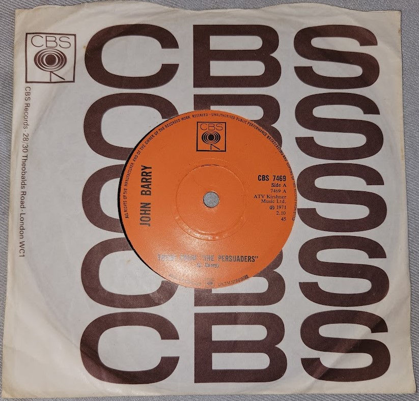 John Barry - Theme From "The Persuaders" (7", Single, Mono, Sol) (CBS)
