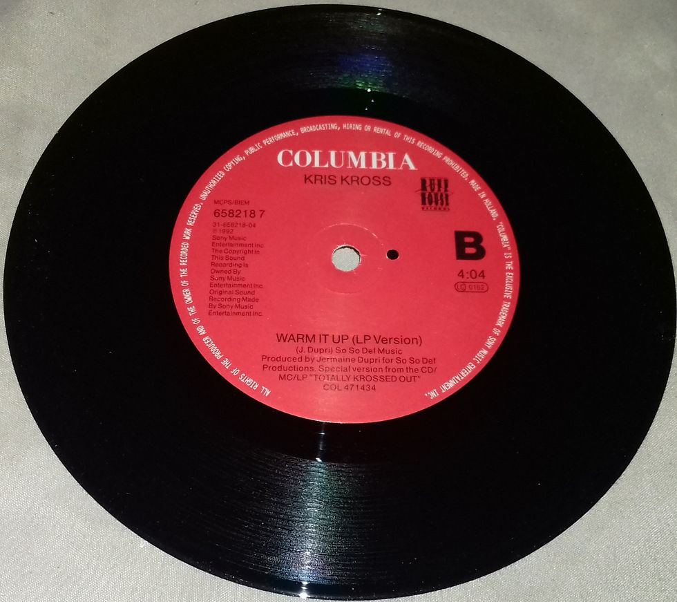 Miniature : Kris Kross - Warm It Up (7", Single) (Columbia, Ruffhouse Records)