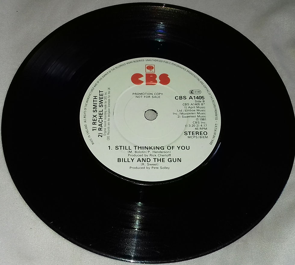 Miniature : Rex Smith And Rachel Sweet - Everlasting Love (7", Single, Promo) (CBS)