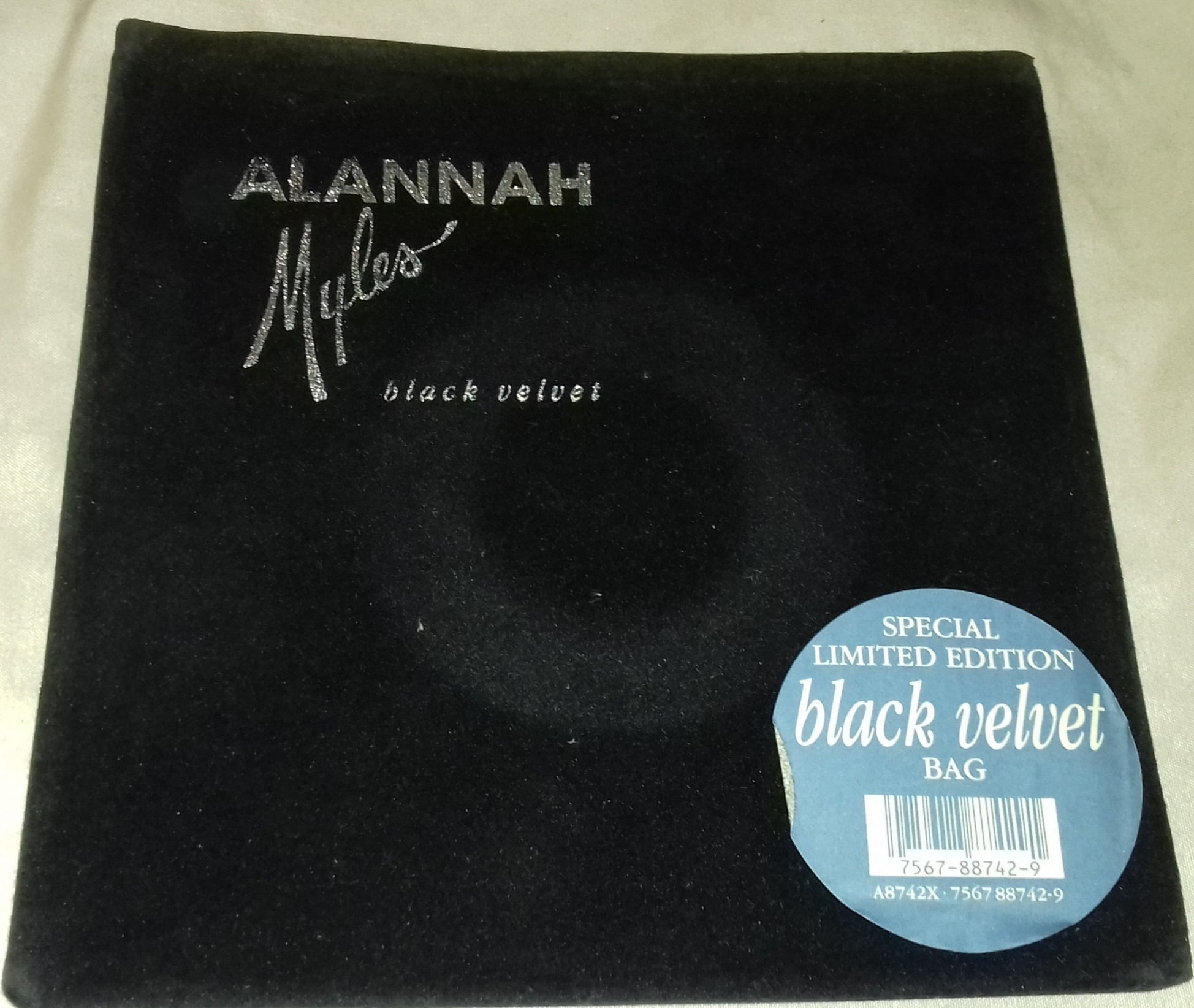 Alannah Myles - Black Velvet (7", Single, Ltd, Vel) (Atlantic, Atlantic, Atlant
