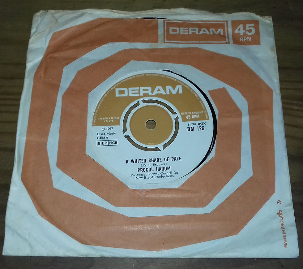 Procol Harum - A Whiter Shade Of Pale (7", Single) (Deram)