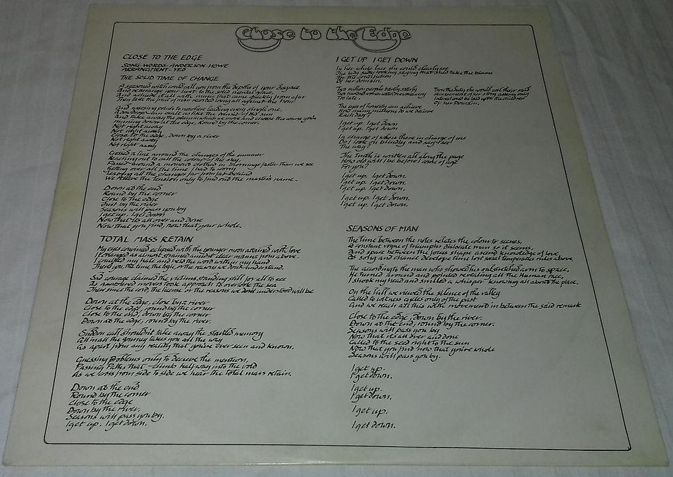 תמונה ממוזערת: Yes - Close To The Edge (LP, Album, RE, Gat) (Atlantic)