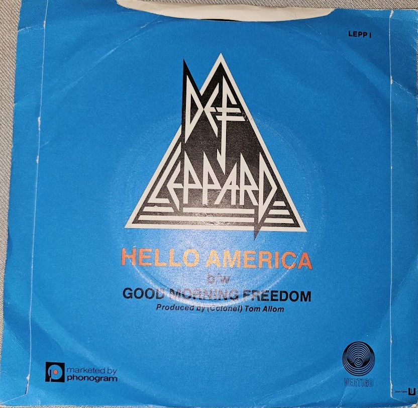 Miniaturbild: Def Leppard - Hello America (7", Single, Sil) (Vertigo)