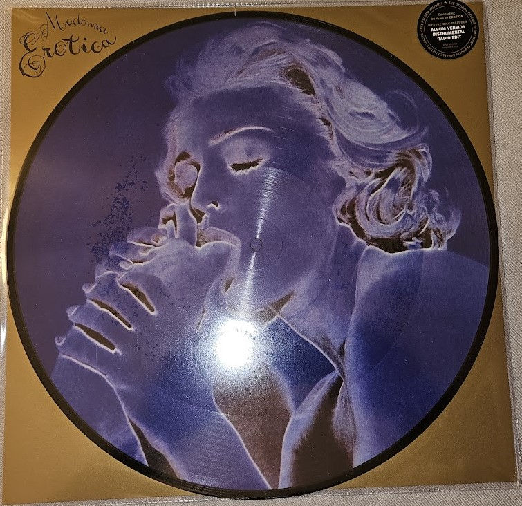 Madonna - Erotica (12", Ltd, Pic, RE) (Maverick, Warner Records, Sire)