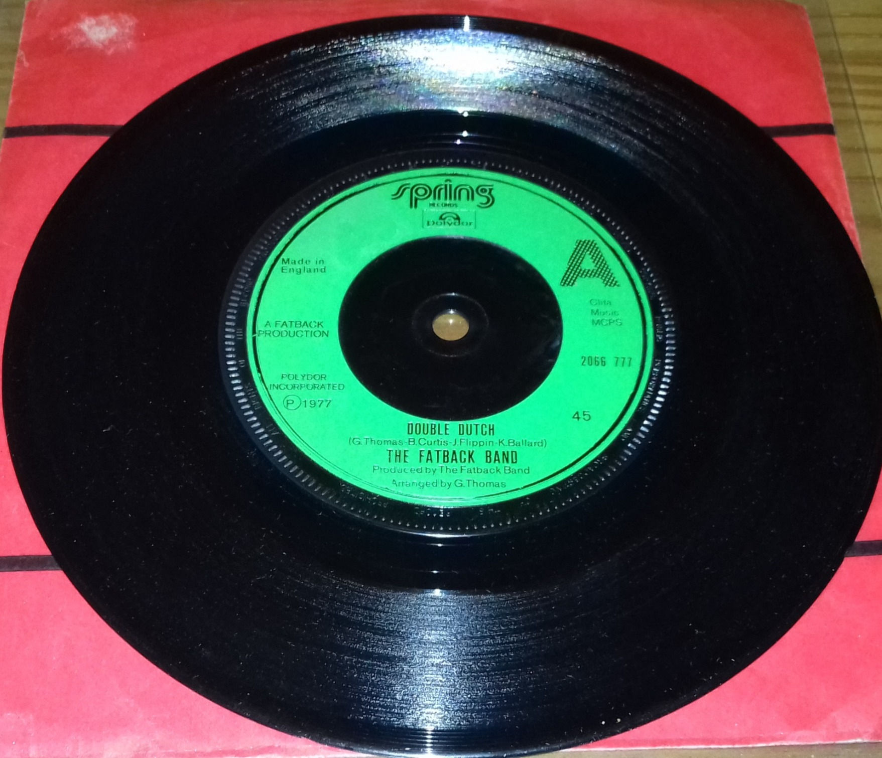 The Fatback Band - Double Dutch (7", Single, Gre) (Spring Records)