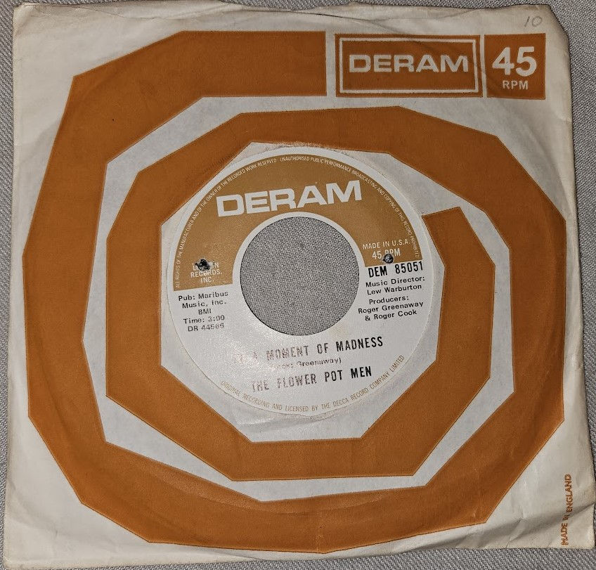 The Flower Pot Men* - In A Moment Of Madness (7", Single) (Deram)