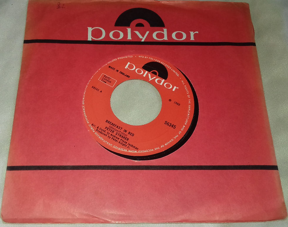 Peter Straker - Breakfast In Bed (7", Single) (Polydor)