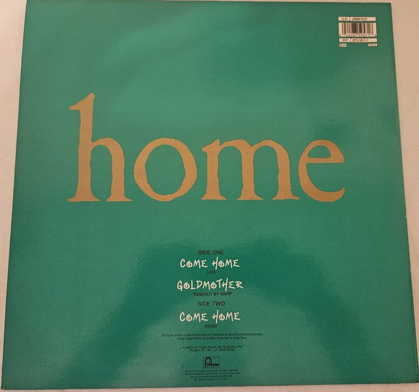 תמונה ממוזערת: James - Come Home (12", Single) (Fontana, Fontana)