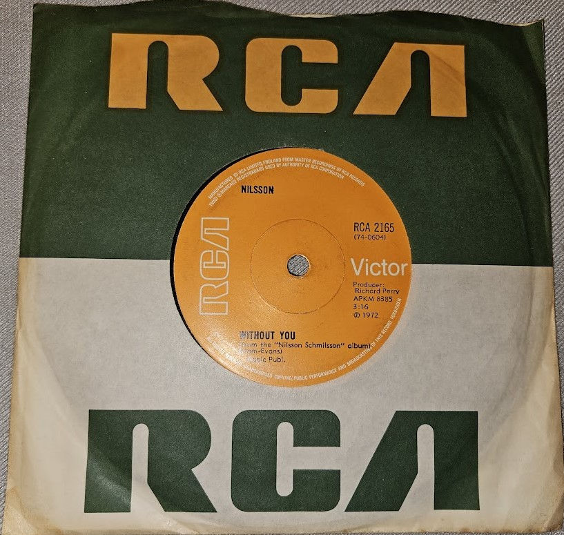 Nilsson* - Without You (7", Single) (RCA Victor, RCA Victor)