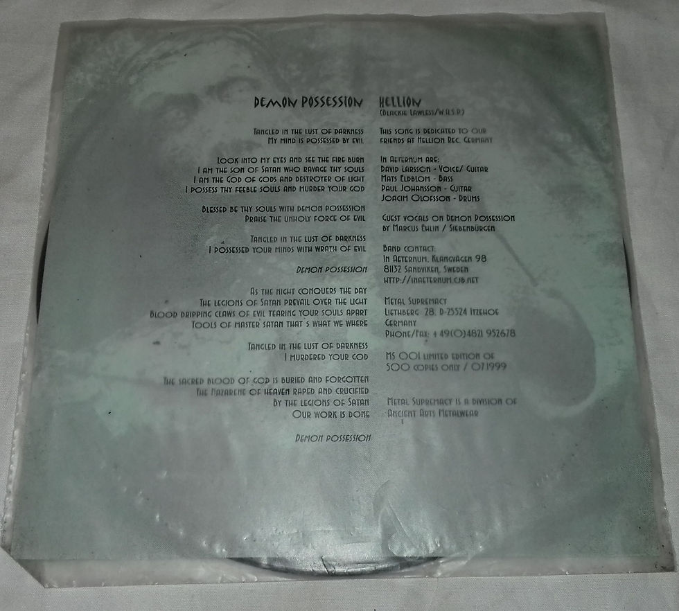 Miniatura: In Aeternum - Demon Possession (7", Ltd, Pic) (Metal Supremacy)