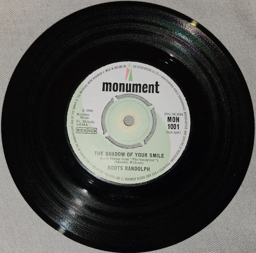 Boots Randolph - The Shadow Of Your Smile (Love Theme From "The Sandpiper") (7",
