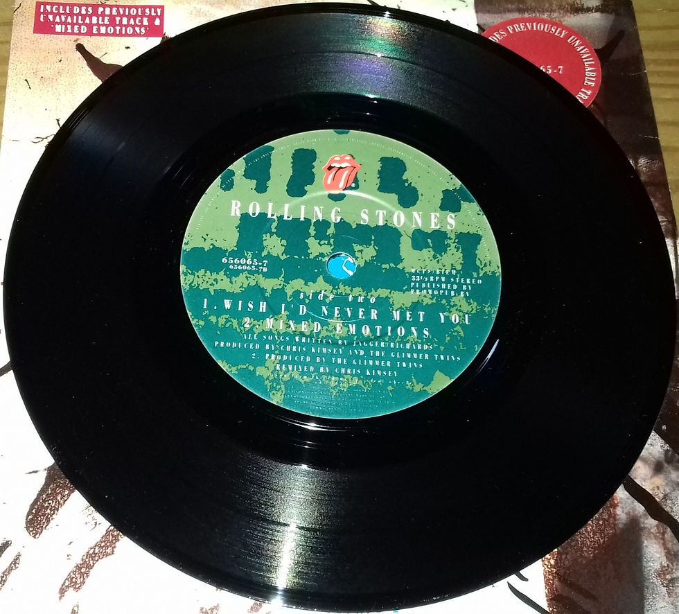 Pikkukuva: Rolling Stones* - Almost Hear You Sigh (7", Single, Pap) (Rolling Stones Record