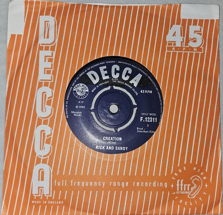 Rick And Sandy* - Creation (7", Single) (Decca)
