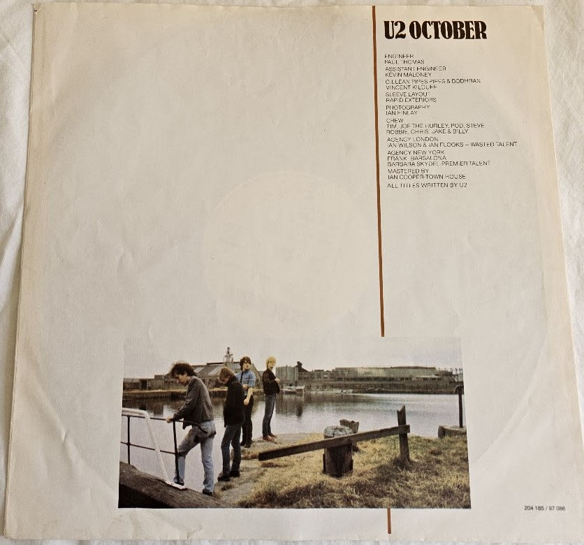 Miniatyrbild: U2 - October (LP, Album) (Island Records, Island Records)