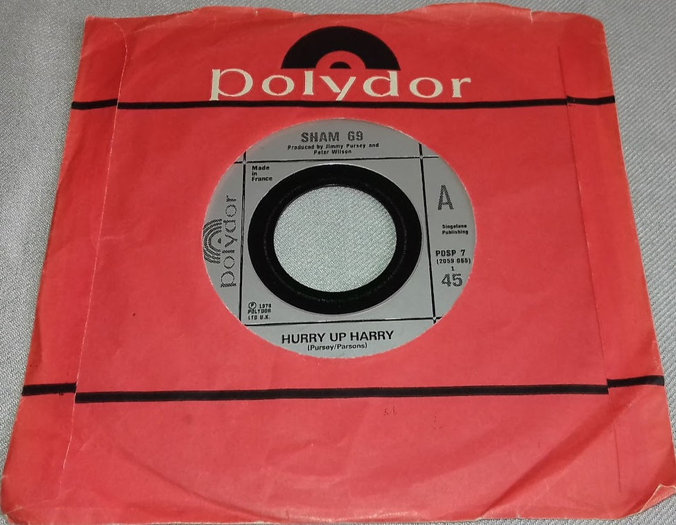 Sham 69 - Hurry Up Harry / No Entry (7", Single) (Polydor, Polydor)