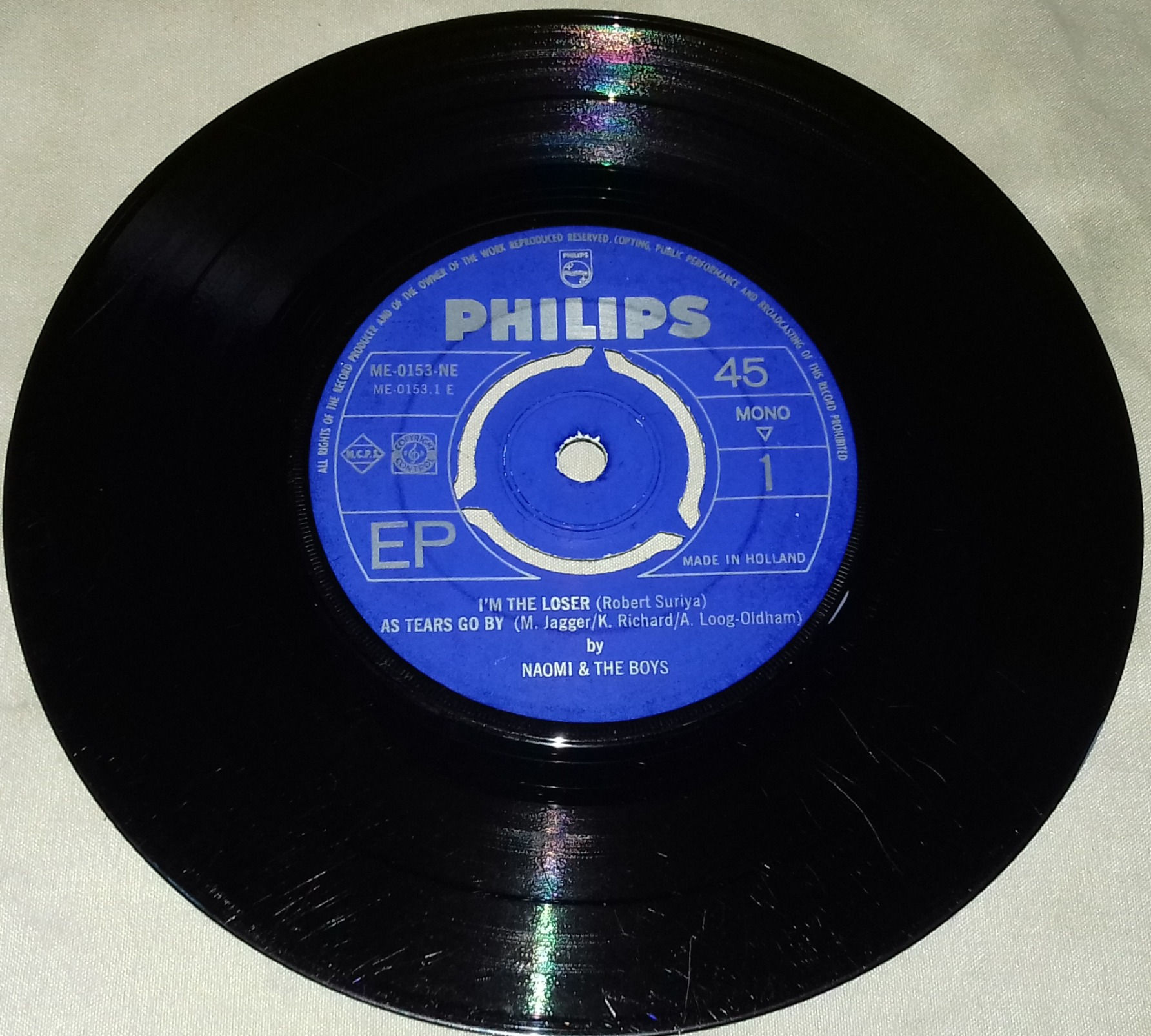 Naomi* & The Boys - I'm The Loser (7", EP, Mono, RP) (Philips)