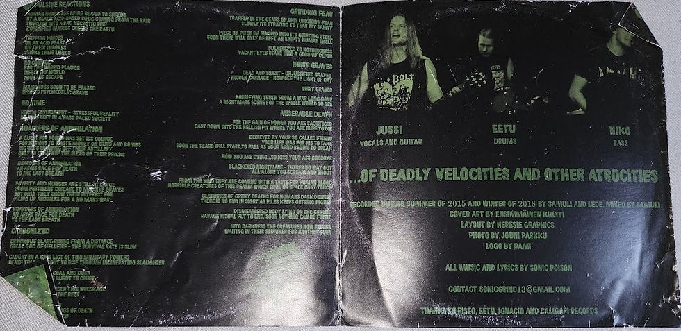 Thumbnail: Sonic Poison  - Harsh Demonstration... (7", EP) (Me Saco Un Ojo Records)