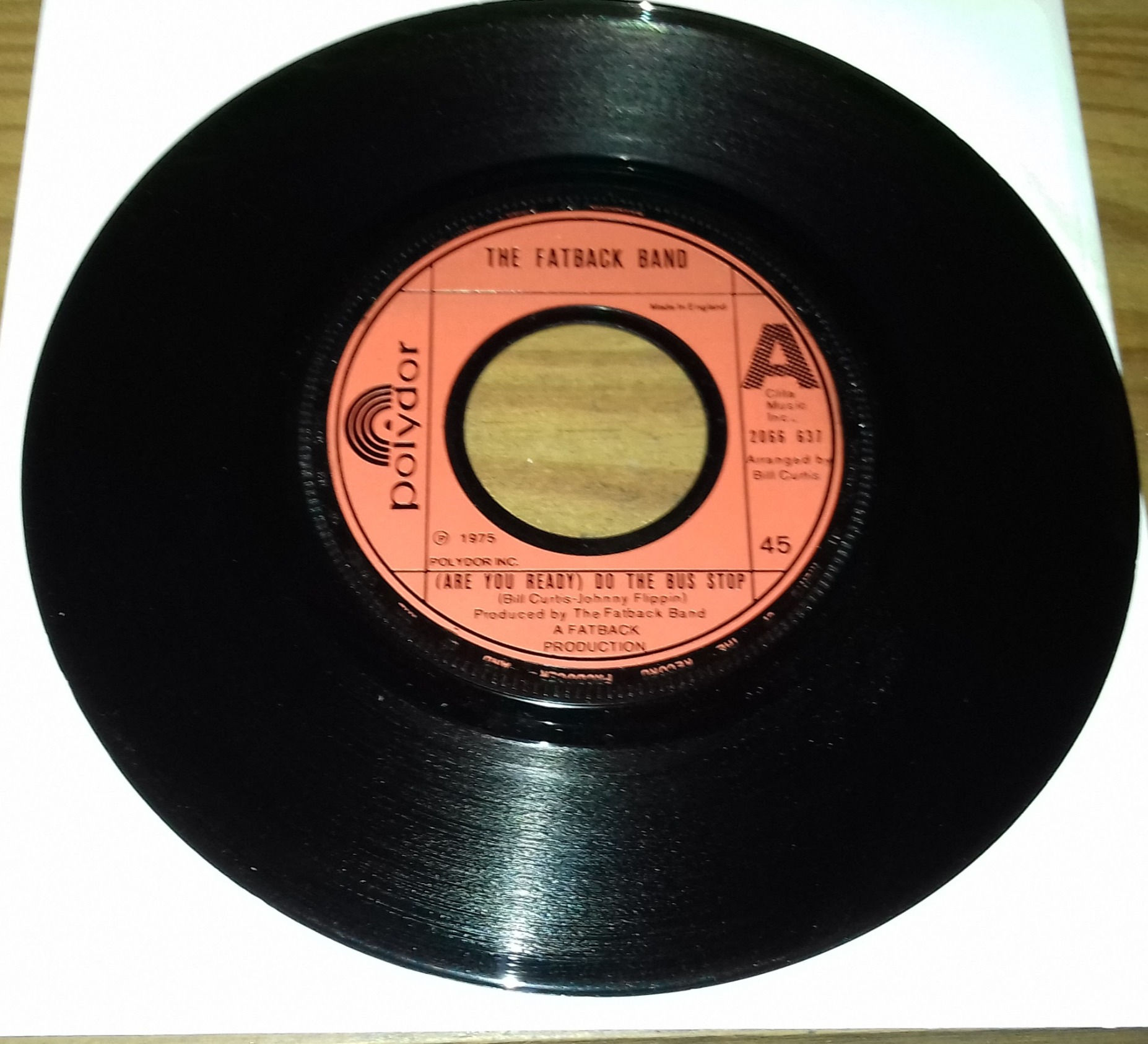 The Fatback Band - (Are You Ready) Do The Bus Stop (7", Single, Lar) (Polydor)