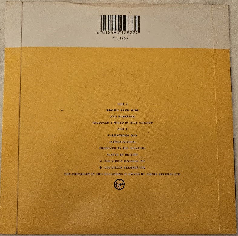 Pikkukuva: The Senators - Brown Eyed Girl (7", Single) (Virgin)