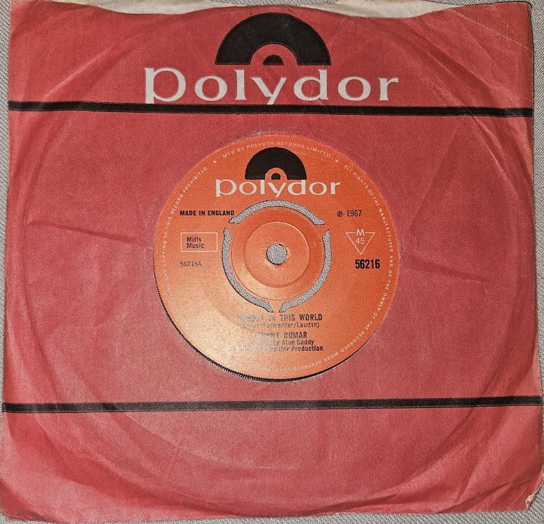 Johnny Dumar - Nobody In This World (7", Kno) (Polydor)