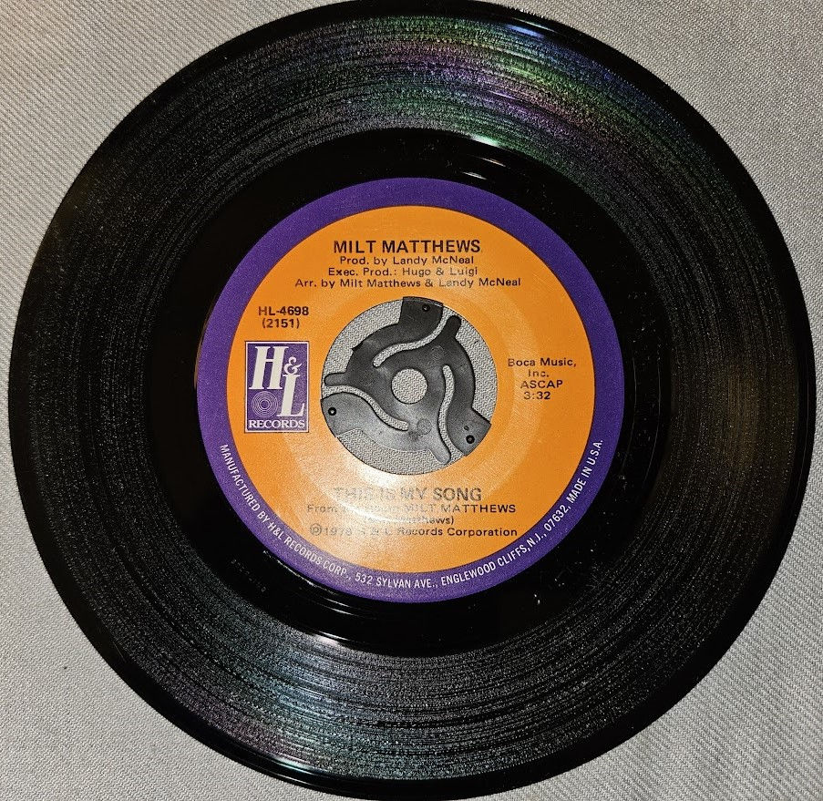 Miniaturbild: Milt Matthews - Stop That Train (7", Single) (H & L Records)