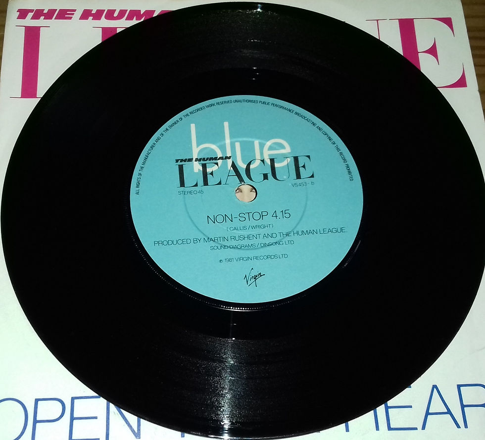 ภาพขนาดย่อ: The Human League - Open Your Heart (7", Single, Sol) (Virgin)