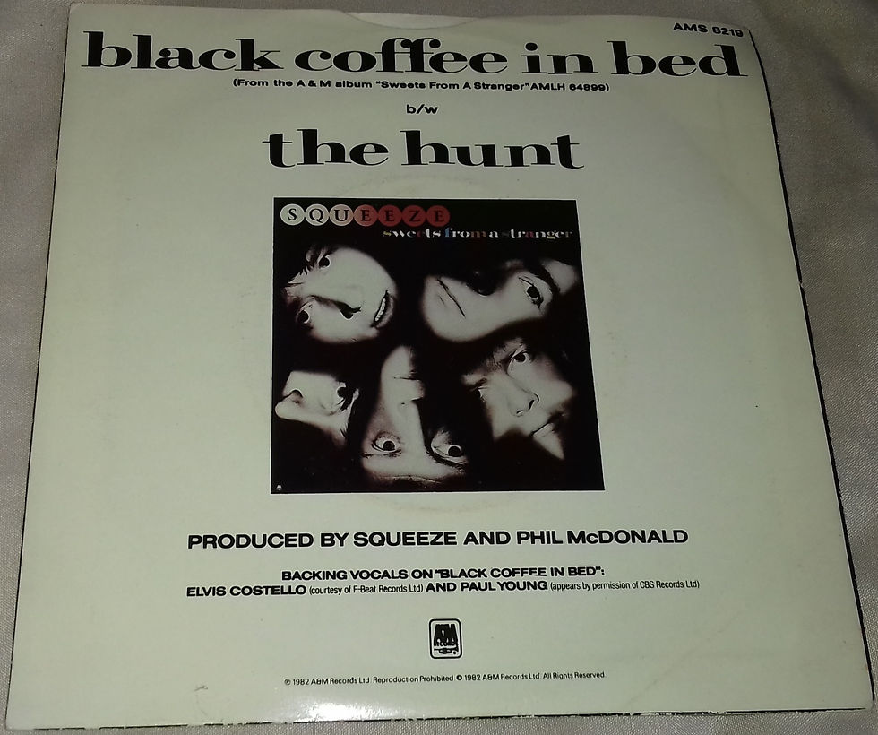 Miniatura: Squeeze  - Black Coffee In Bed (7", Single) (A&M Records)