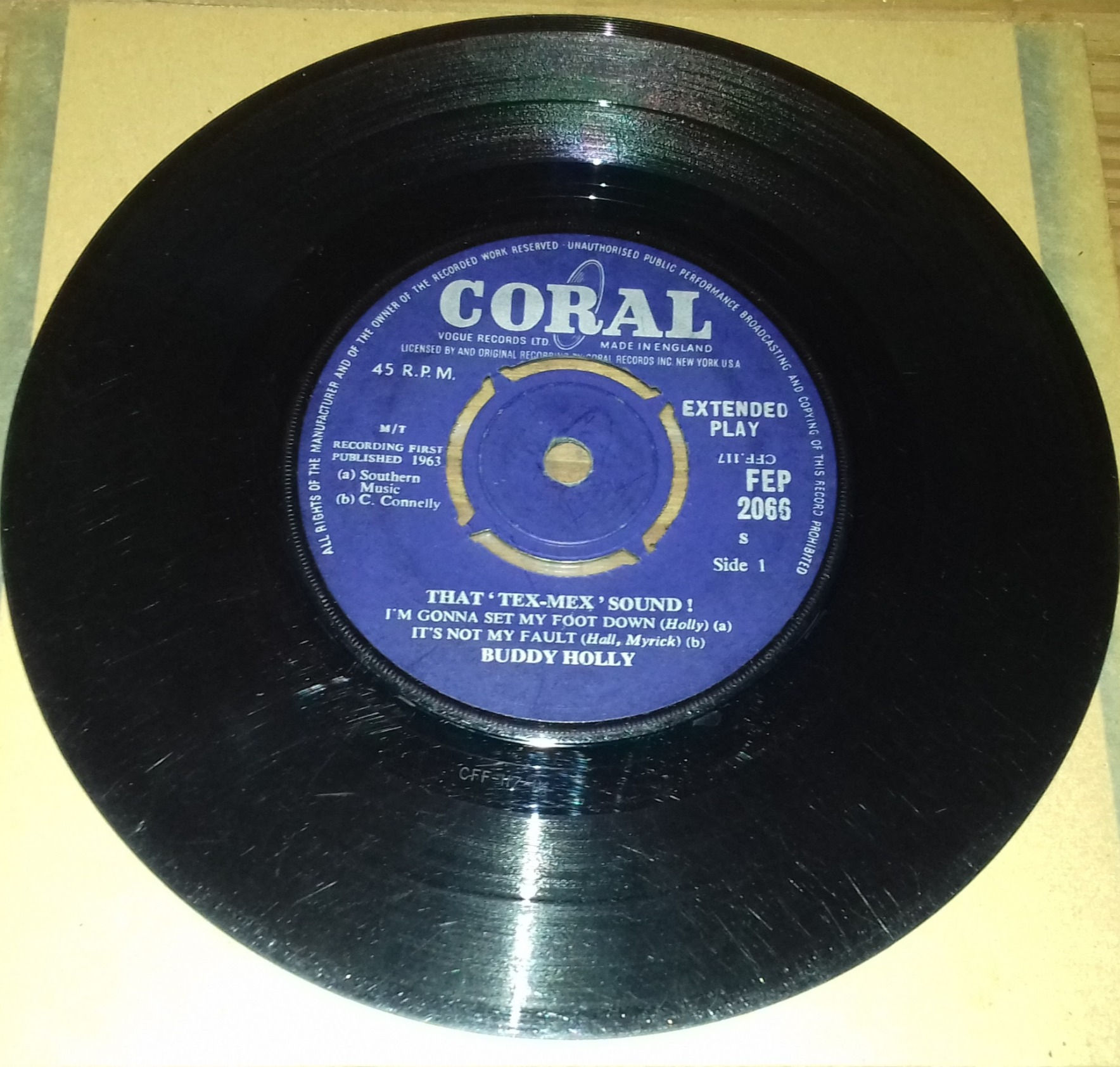 Buddy Holly - That 'Tex-Mex' Sound (7", EP) (Coral)