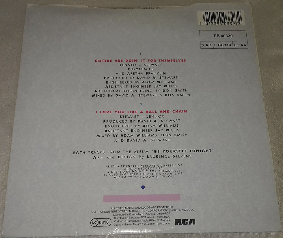Miniaturbild: Eurythmics, Aretha Franklin - Sisters Are Doin' It For Themselves (7") (RCA)
