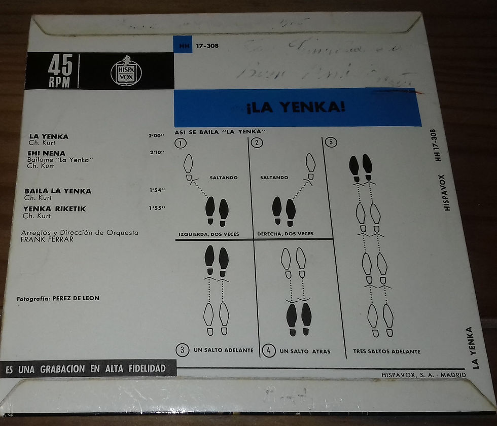 Miniature : Johnny And Charley* - La Yenka (7", EP) (Hispavox)