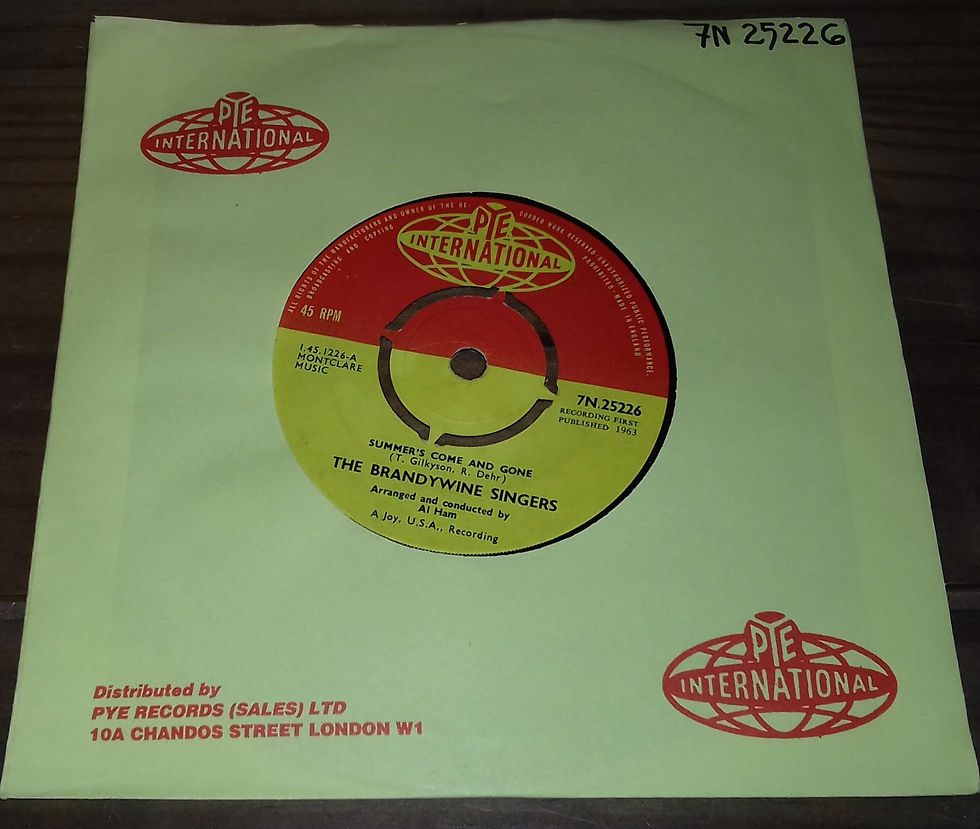 The Brandywine Singers - Summer's Come And Gone (7", Single) (Pye International