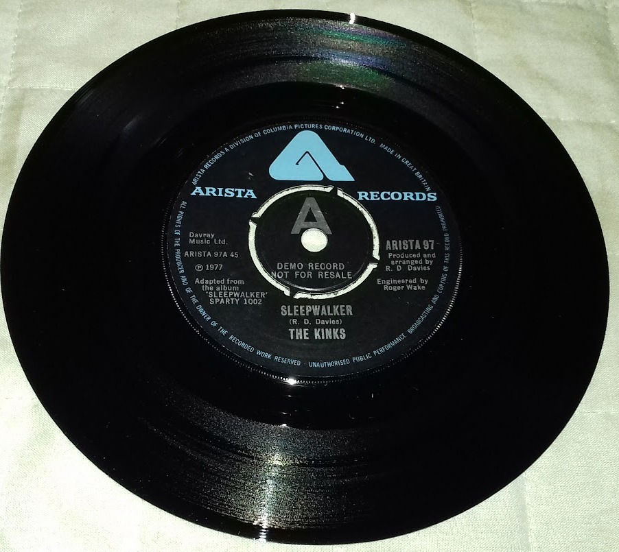 The Kinks - Sleepwalker (7", Promo) (Arista)