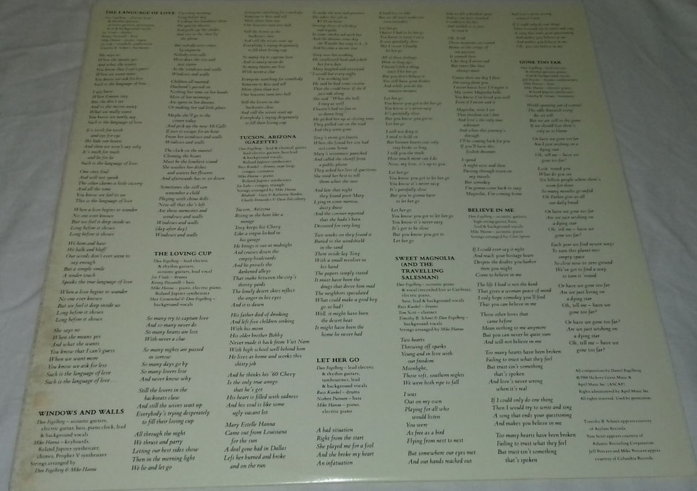 Miniature : Dan Fogelberg - Windows And Walls (LP, Album, Car) (Full Moon, Epic)