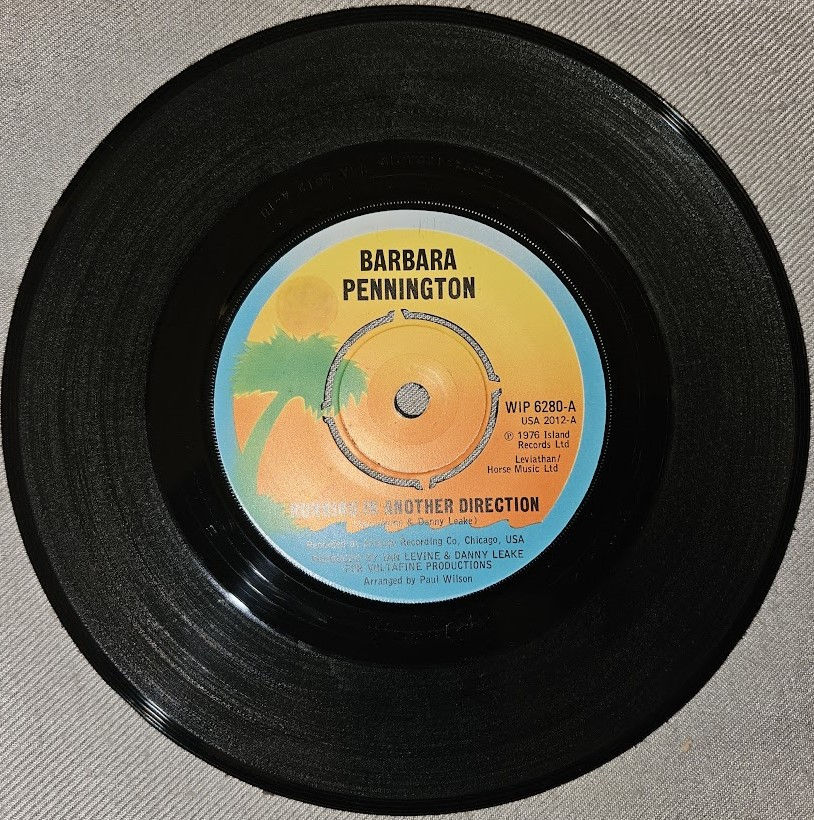 Barbara Pennington - Running In Another Direction (7") (Island Records)