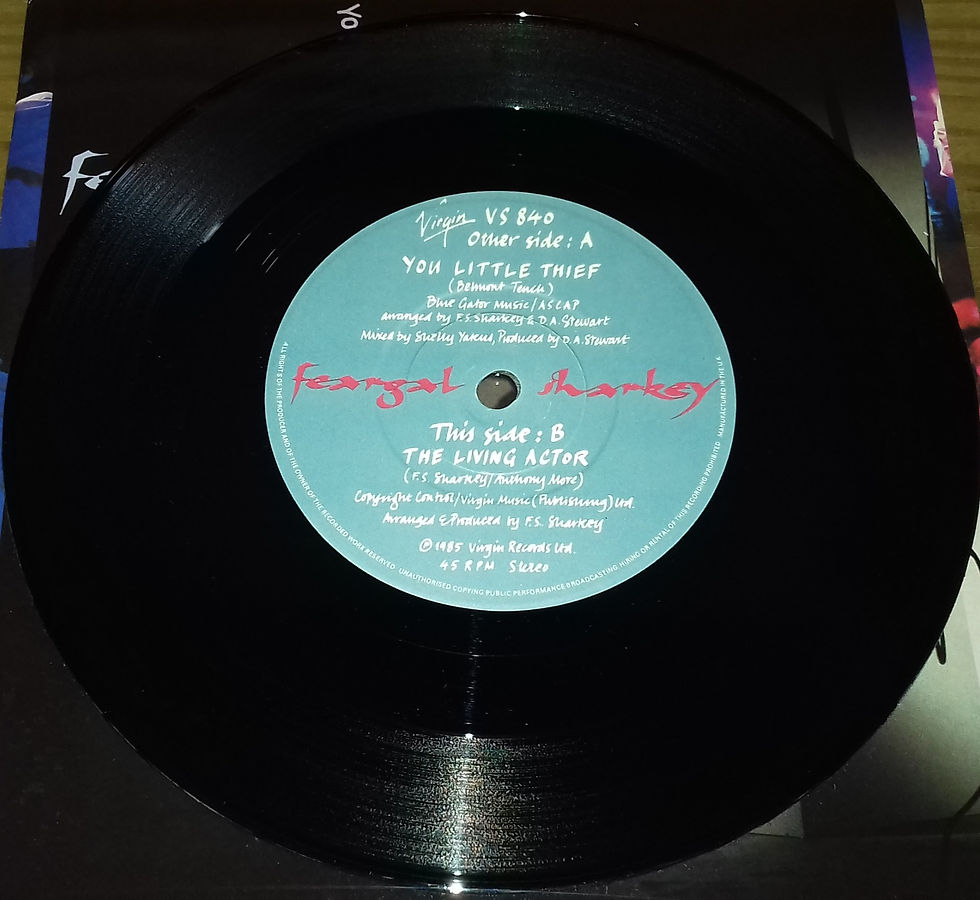תמונה ממוזערת: Feargal Sharkey - You Little Thief (7", Single) (Virgin)