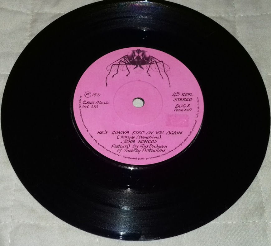 John Kongos - He's Gonna Step On You Again (7", Single, Sol) (Fly Records (3))