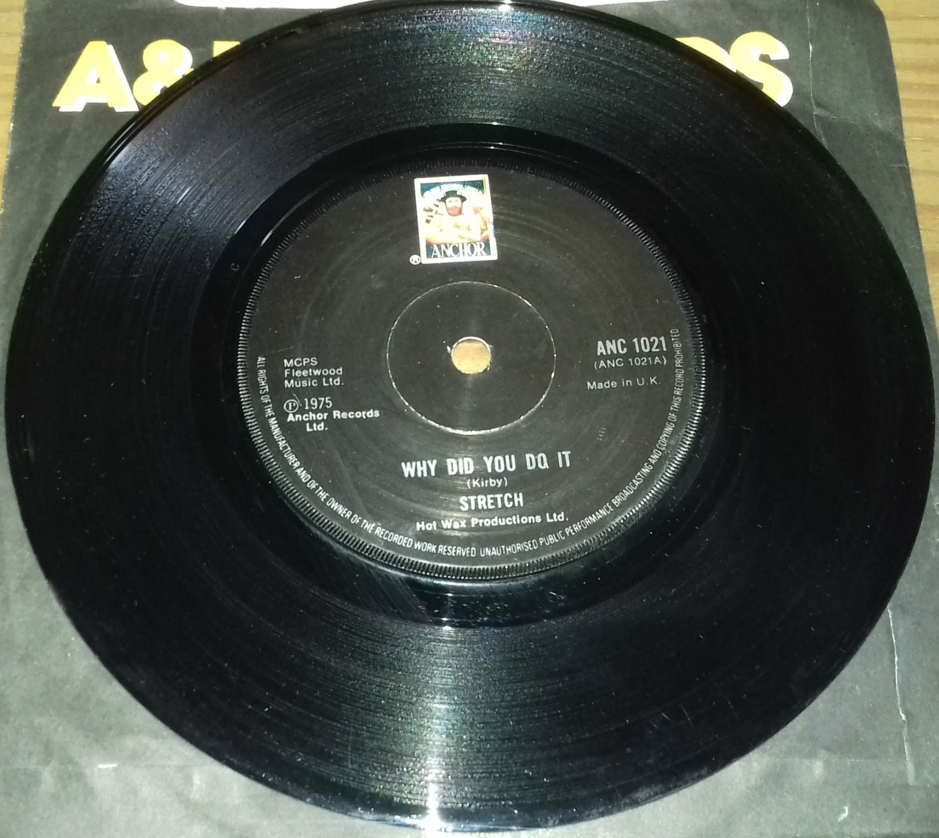 Stretch - Why Did You Do It (7", Single) (Anchor (2))