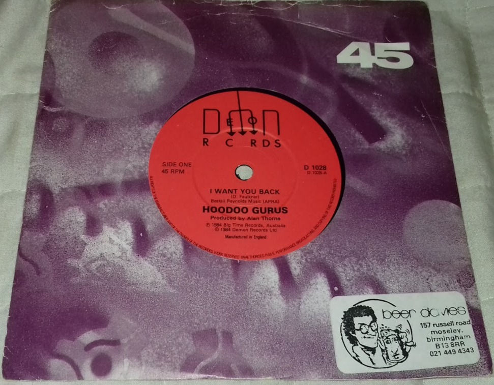 Hoodoo Gurus - I Want You Back (7", Single) (Demon Records)